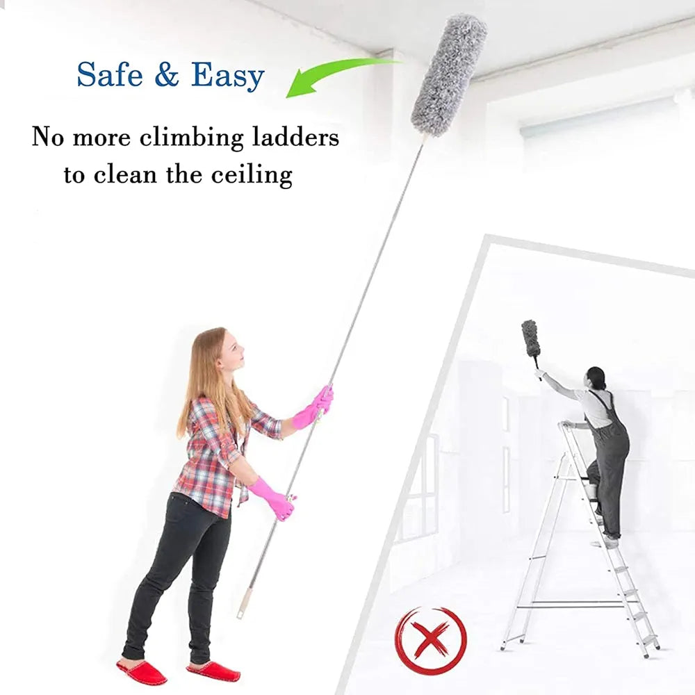 Flexible Fan Cleaning Duster for Multi-Purpose Cleaning of Home, Kitchen zx29 Wet and Dry Duster