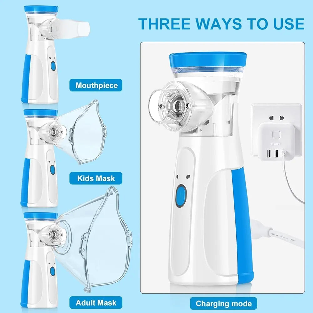 Portable Mesh Nebulizer for Quick Relief – Silent, Easy Operation for Home & Travel