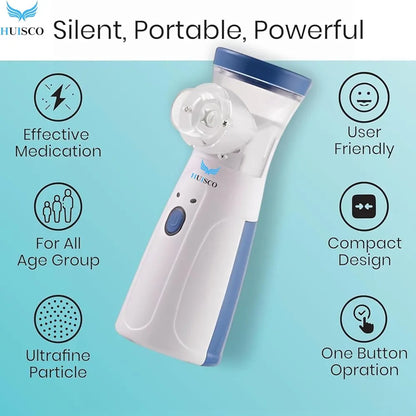 Portable Mesh Nebulizer for Quick Relief – Silent, Easy Operation for Home & Travel