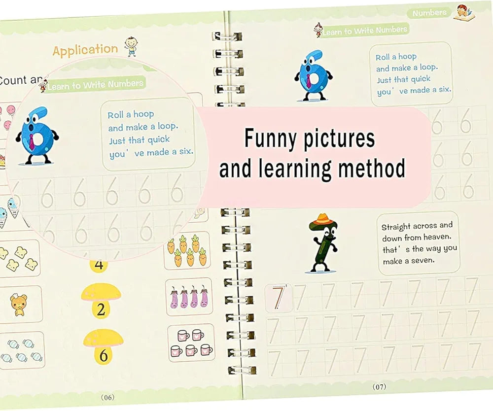 Sank Magic Book – English Practice Book | Includes 1 Pen & 1 Grip (Pack of 1)