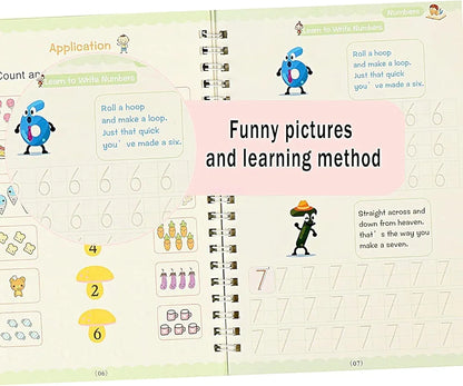 Sank Magic Book – English Practice Book | Includes 1 Pen & 1 Grip (Pack of 1)